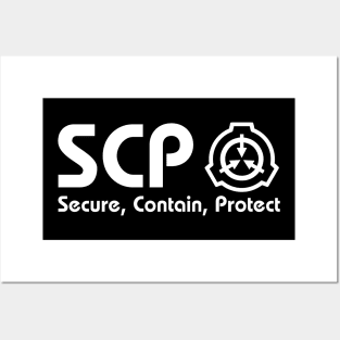 SCP Foundation Logo White Print Posters and Art